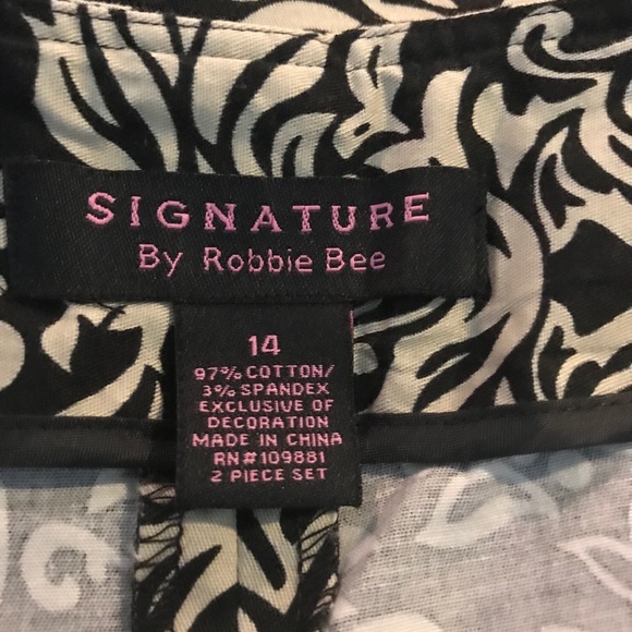 Robbie Bee Filigree A-Line Skirt Plus Sz 14 AL76 - Picture 5 of 6